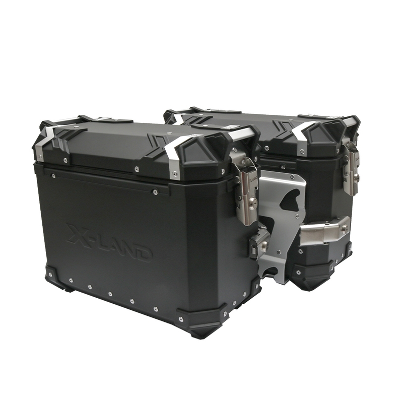 Bočni koferi X-LAND ALU crni 30L+30L