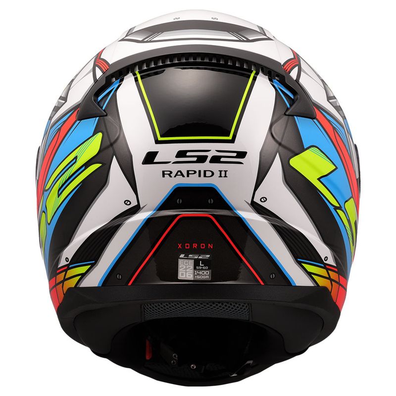 Kaciga LS2 Full Face FF353 Rapid II XDRON belo crvena thumbnail 4