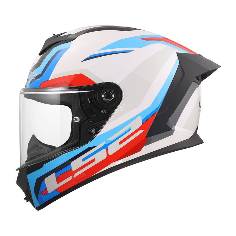 Kaciga LS2 Full Face FF820 RAPID III HYPER belo plavo crvena