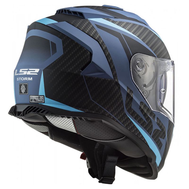 Kaciga LS2 Full Face FF800 STORM II RACER mat crno plava sa naočarima thumbnail 2
