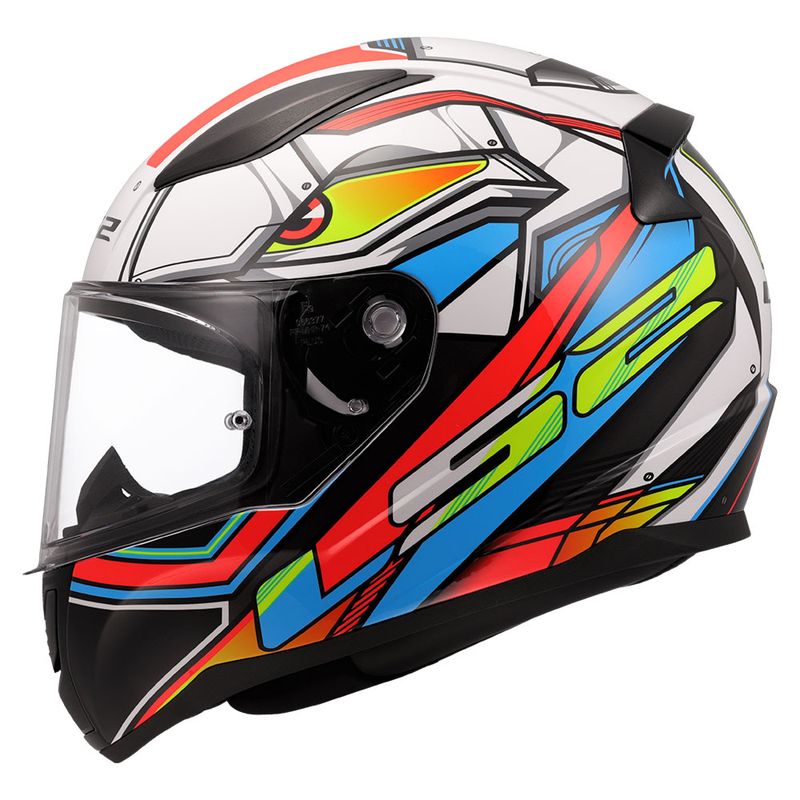 Kaciga LS2 Full Face FF353 Rapid II XDRON belo crvena thumbnail 2