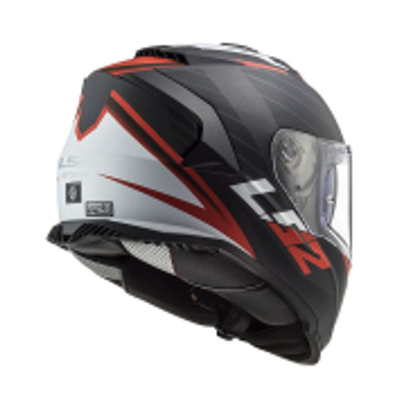 Kaciga LS2 Full Face FF800 STORM II NERVE mat crno crvena sa naočarima thumbnail 3