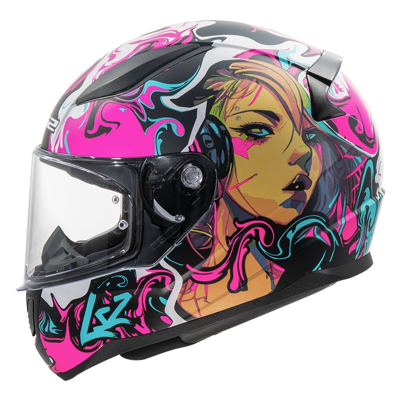 Kaciga LS2 Full Face FF353 Rapid II CYBERG ljubičasta