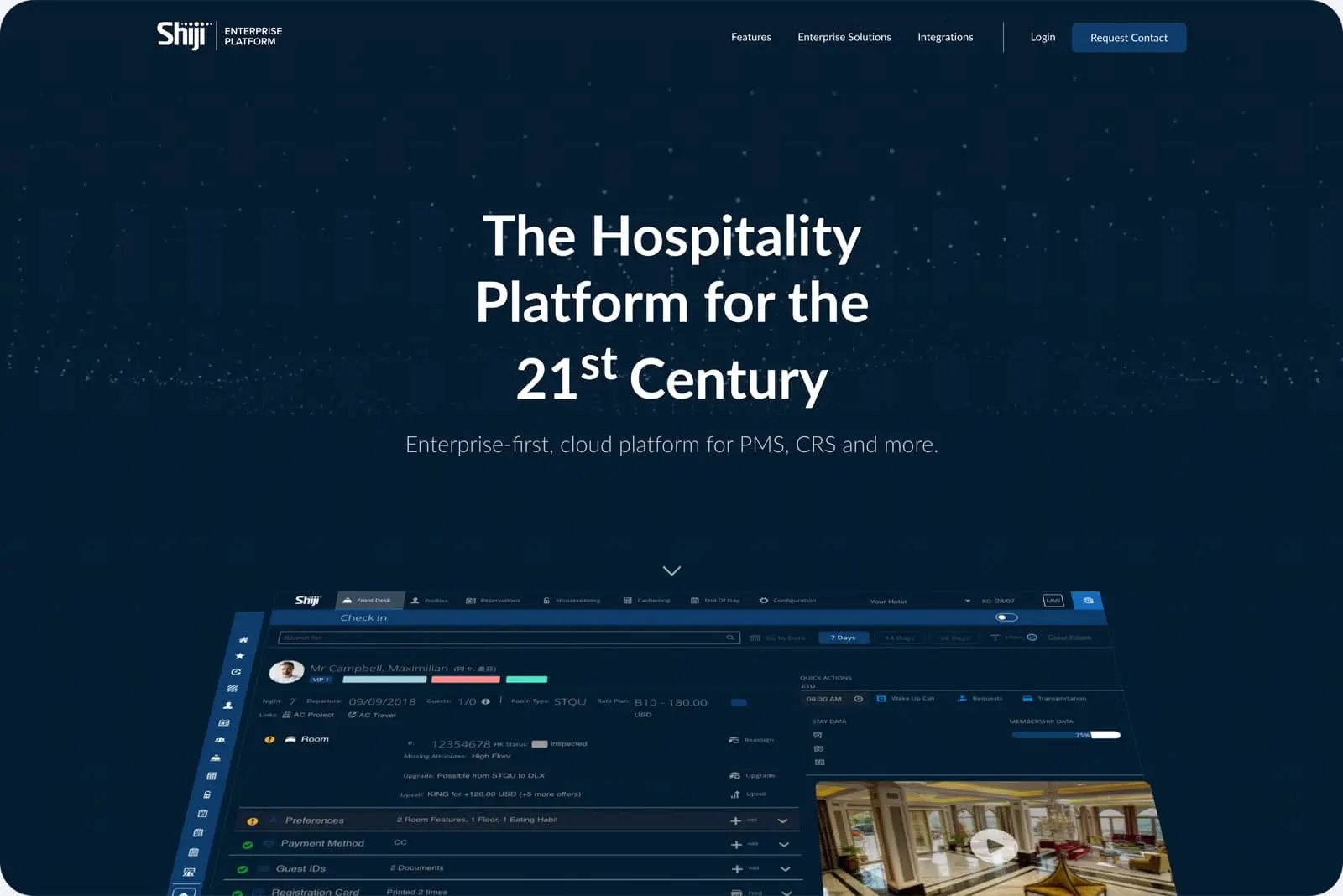 The Shiji Group enterprise platform website