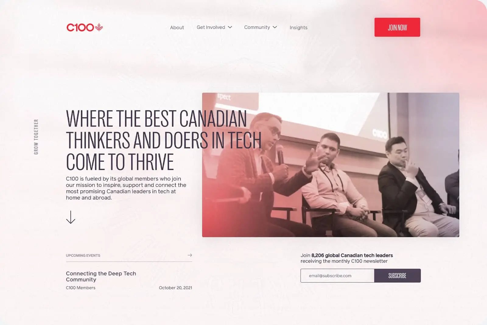 The C100 website
