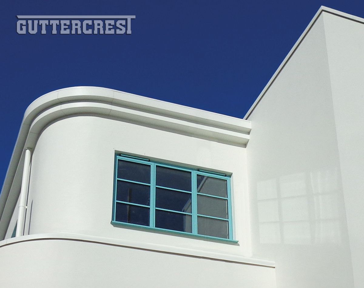 Curved Coping, Fascia and Soffits for Art Deco facelift