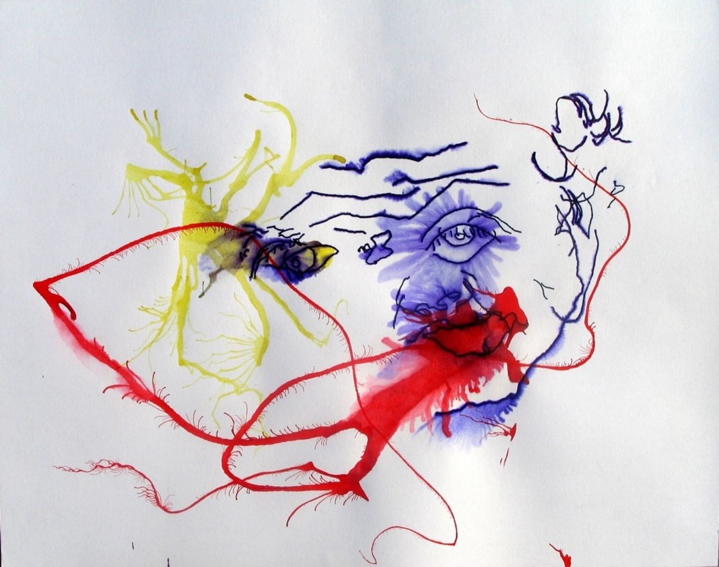 020_____mimeograph carbon, alcohol, ink on paper