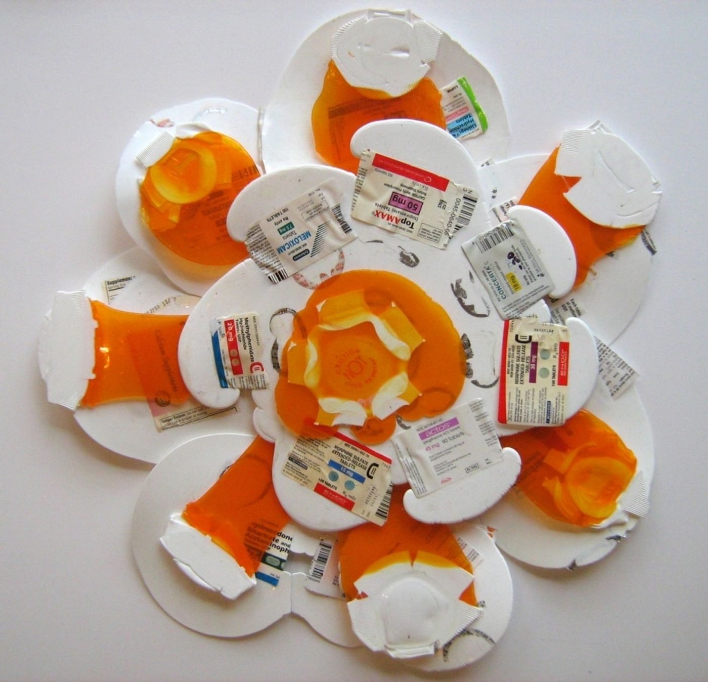 ISLAND OF THE LOTUS-EATERS # 02_______melted pill bottles, sintra