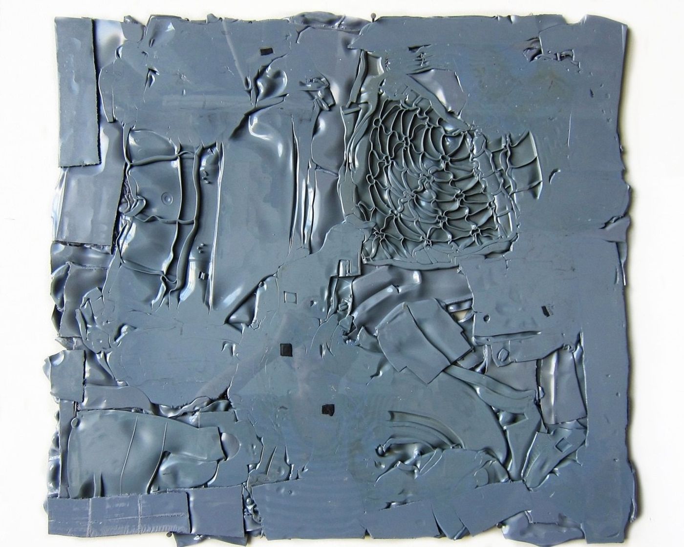 FROM_SPEEDY_CAR_ALL_LANDSCAPES_BELONG_TO_ME_______melted plastic / 70X70cm / 2016