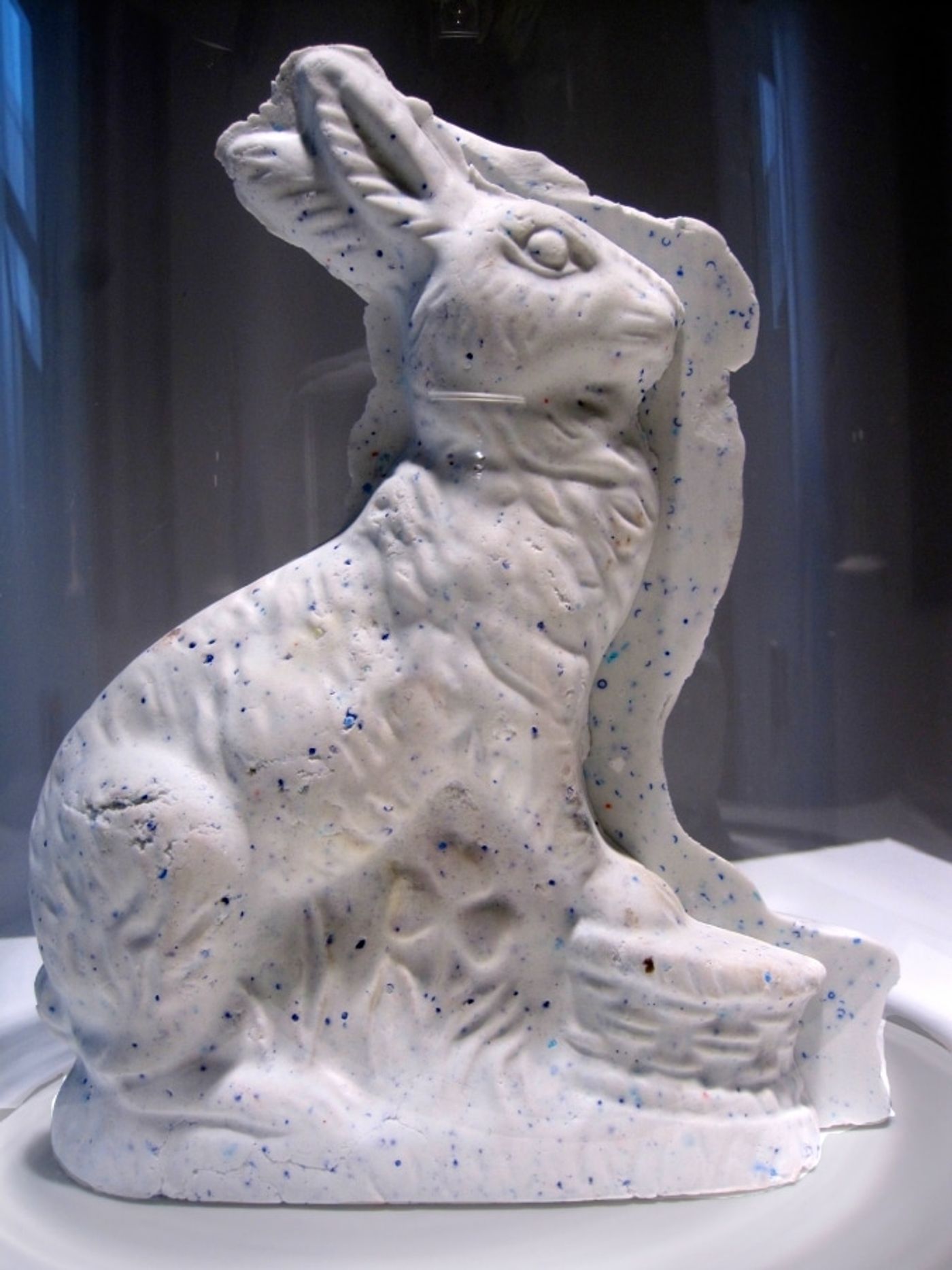 IN PILLS WE TRUST: DOWNER BUNNY_______Pressed Dextroamphetamine Pills in Form of Easter Bunny / 20 x 16 x 5 cm