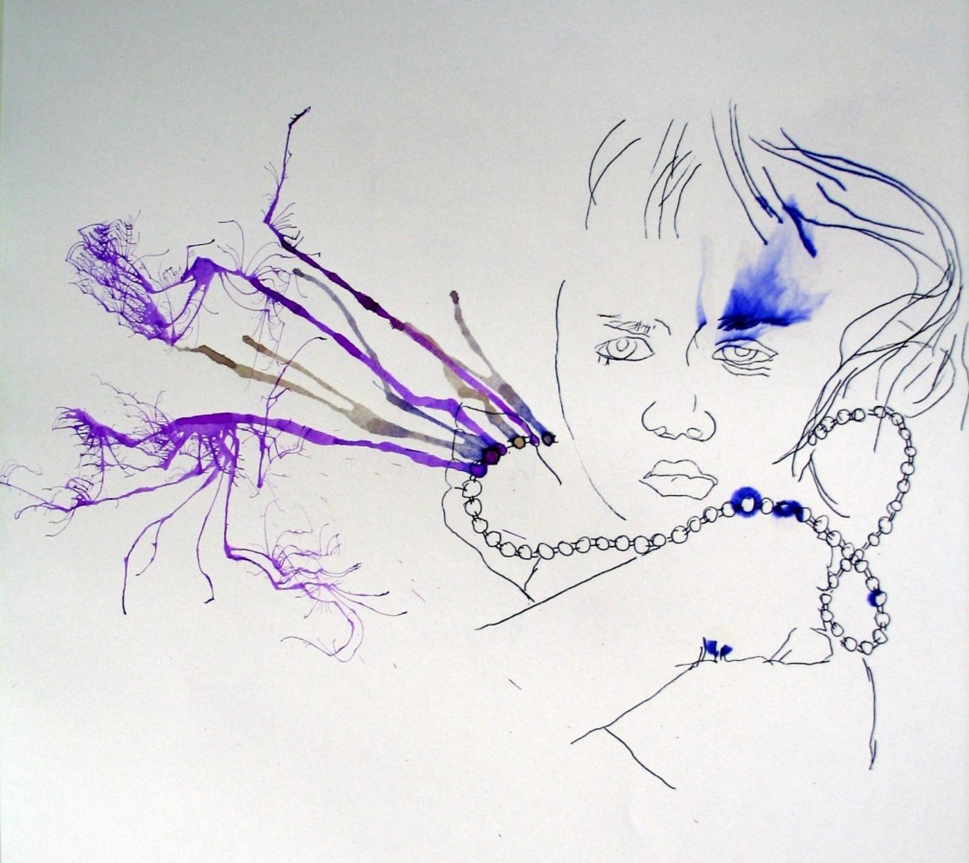 glafira_____mimeograph carbon, alcohol, ink on paper
