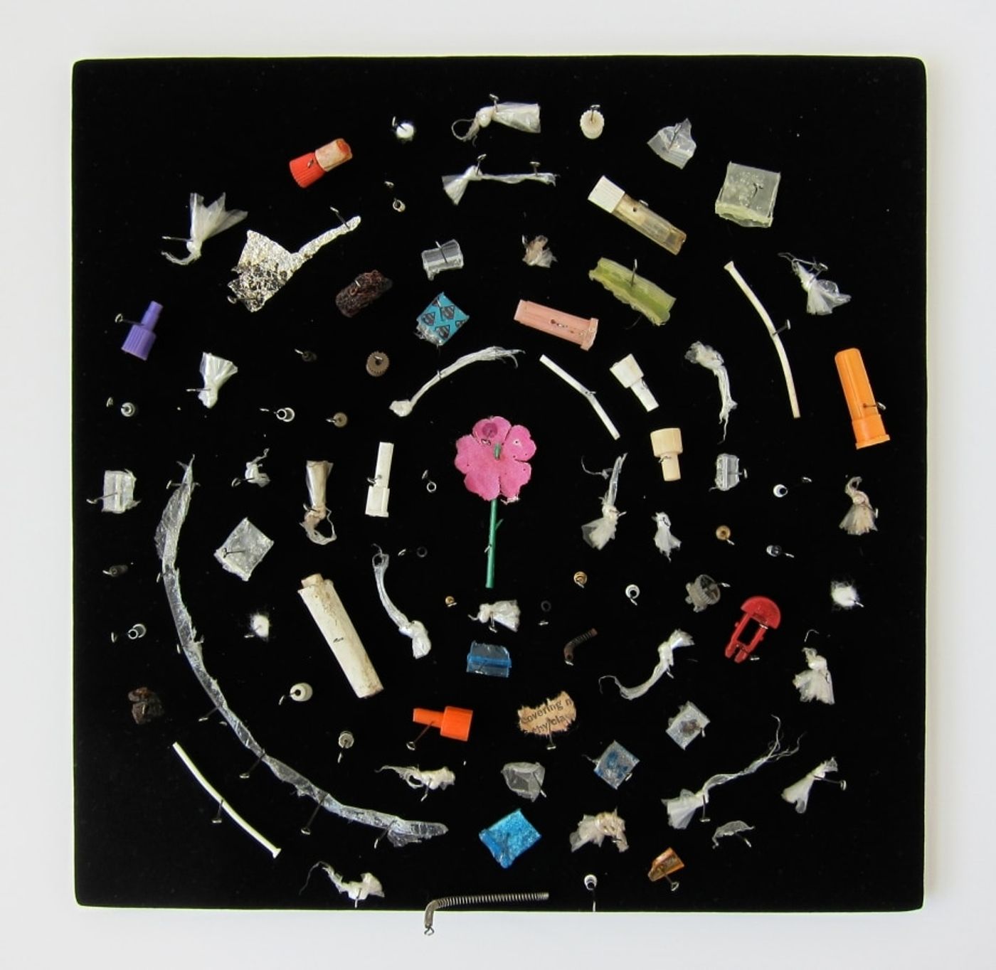MOTH COLLECTION_______debris from heroin and crack use / various sizes / 2011
