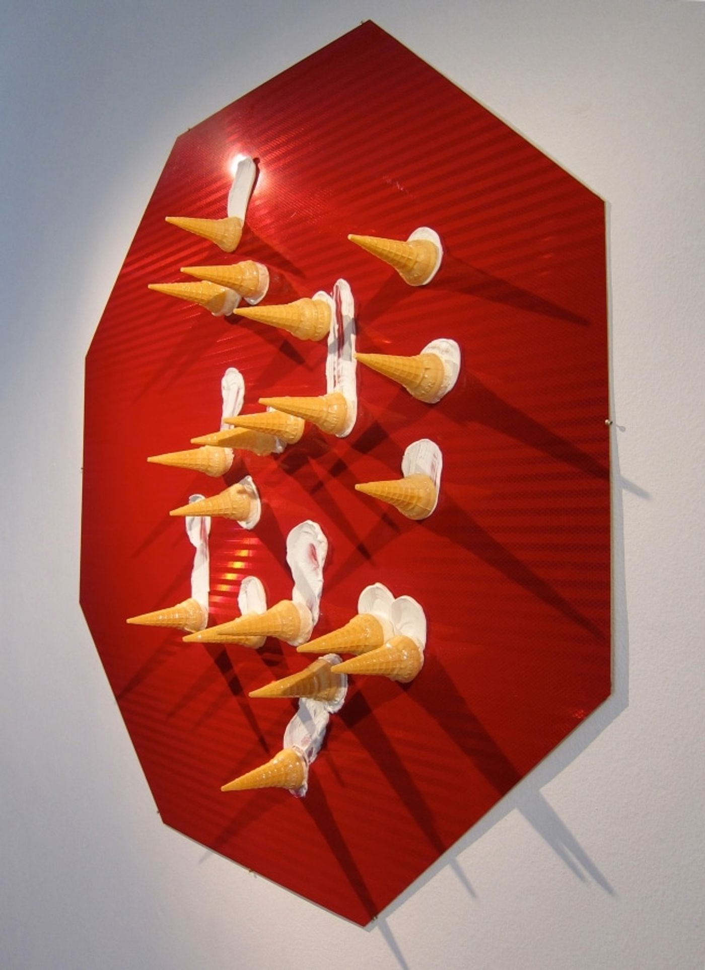 I'VE WAITED FOR YOU TOO LONG / road sign, ice-cream cones, silicon