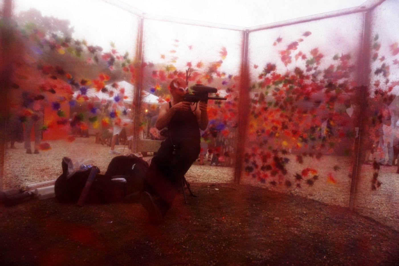 Assaulted Landscape with Splattered Rivers and No Place to Hide | performance