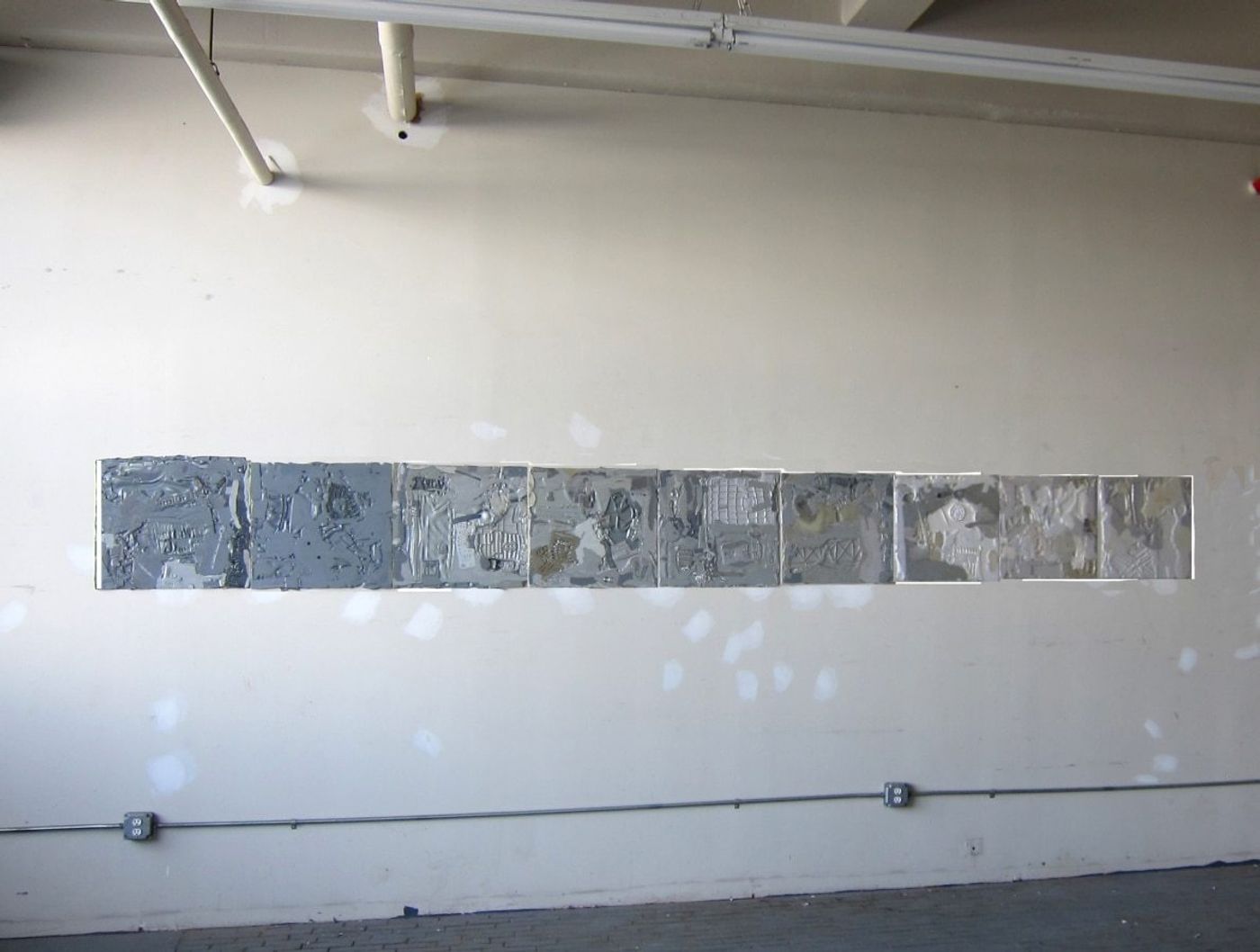 FROM_SPEEDY_CAR_ALL_LANDSCAPES_BELONG_TO_ME_______melted plastic / installation view / 2016
