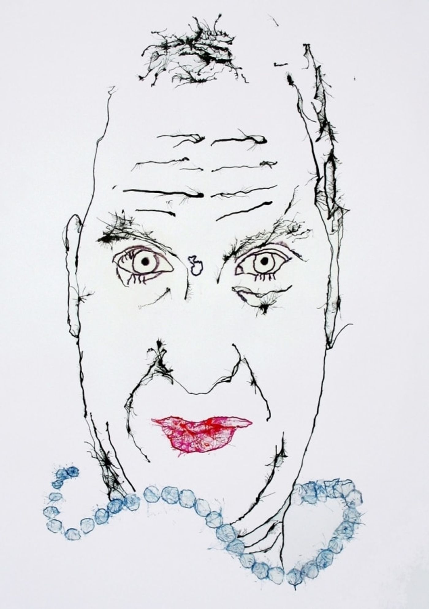 039_____ink blown onto paper with power tool blower