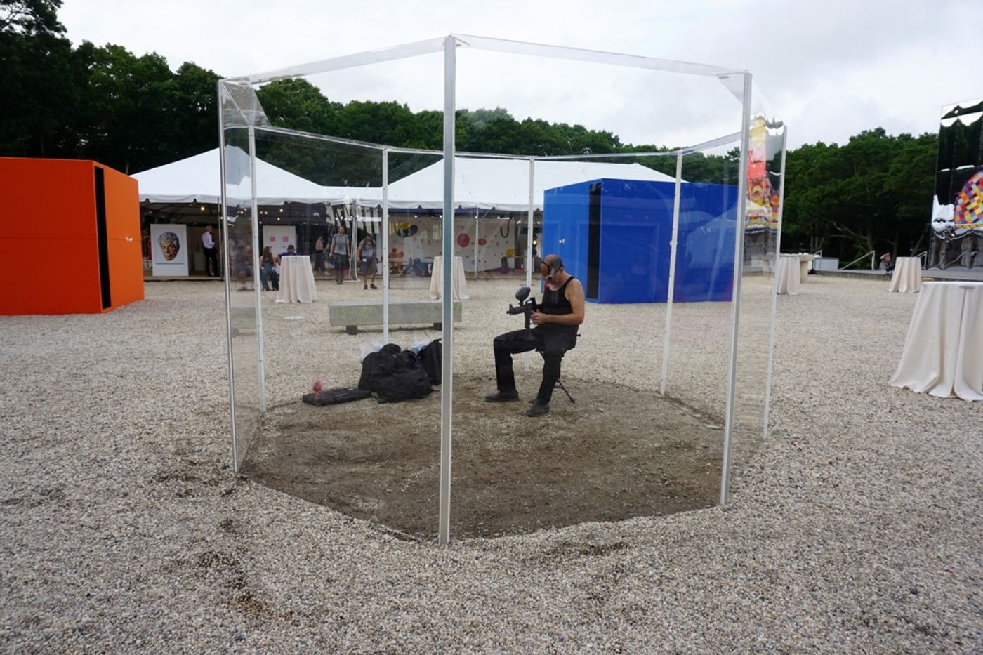 Assaulted Landscape with Splattered Rivers and No Place to Hide | performance