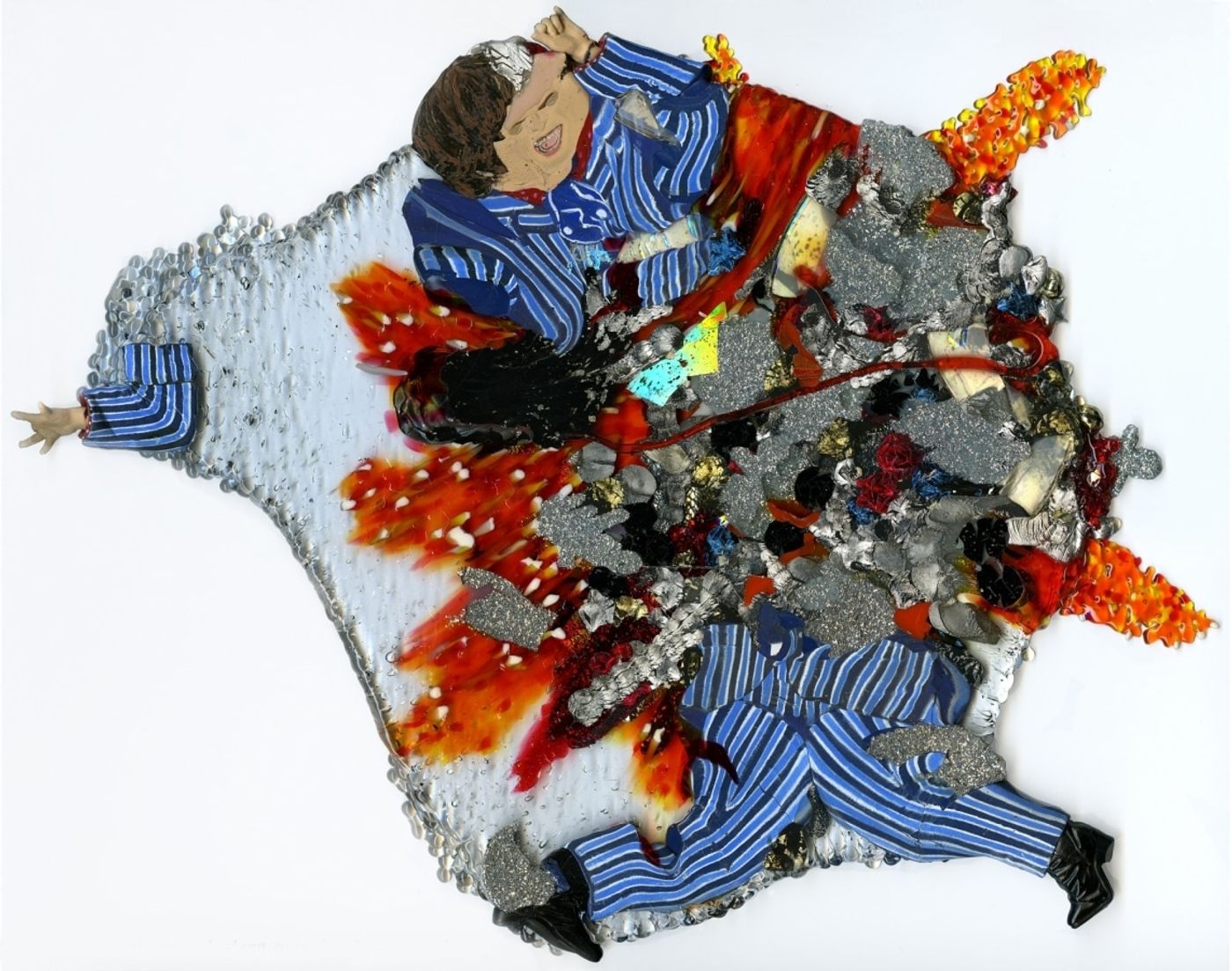 LAST BREAK DANCE_______heated and pressed mixed plastic / 27X23X1 cm/2008