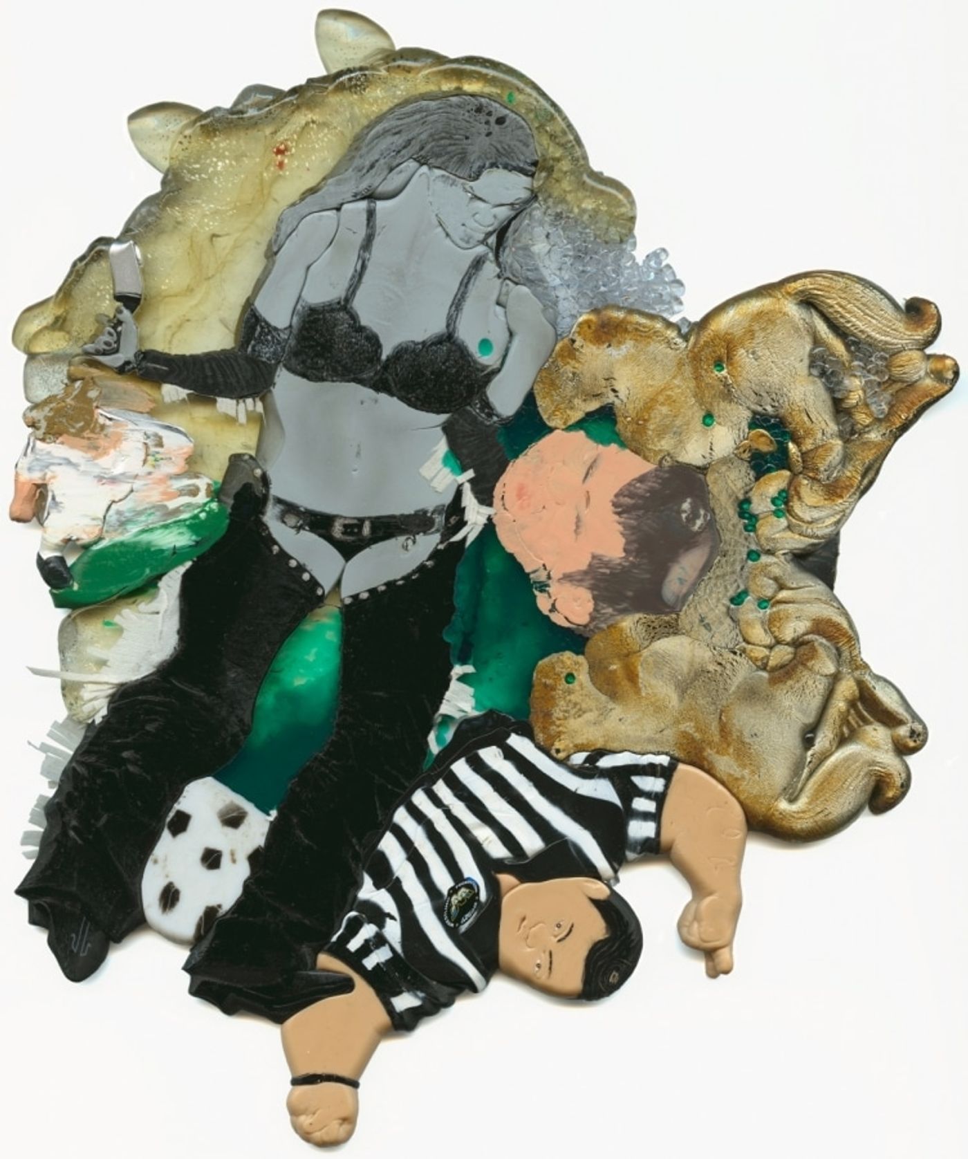 ZIDANE AND SALOME GRACES / HELL &amp; BACK PROJECT_______ melted plastic / 2006