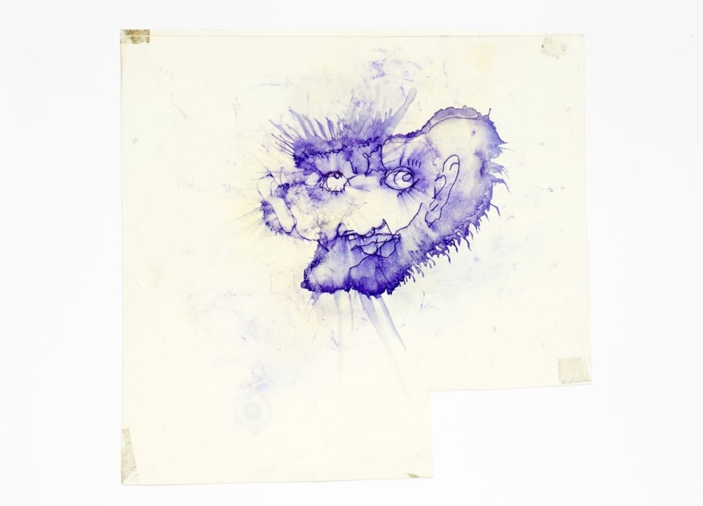 028_____mimeograph carbon, alcohol, ink on paper