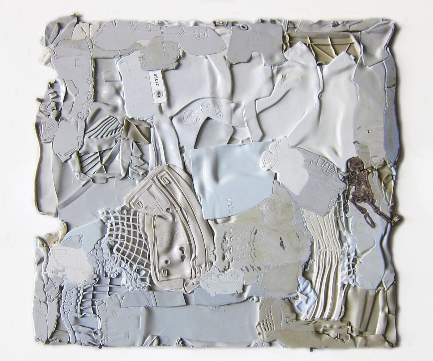 FROM_SPEEDY_CAR_ALL_LANDSCAPES_BELONG_TO_ME_______melted plastic / 70X70cm / 2016