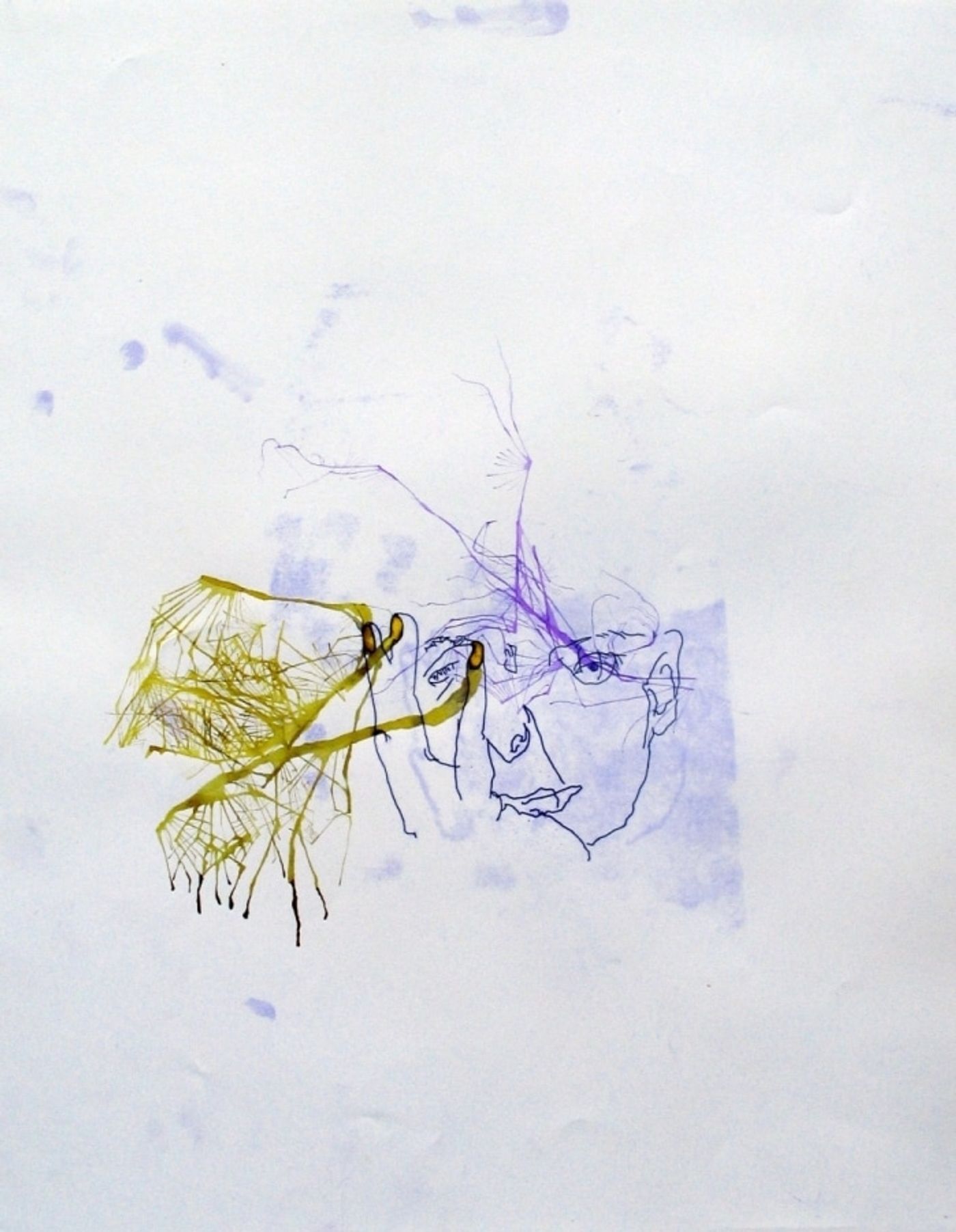 025____mimeograph carbon, alcohol, ink on paper