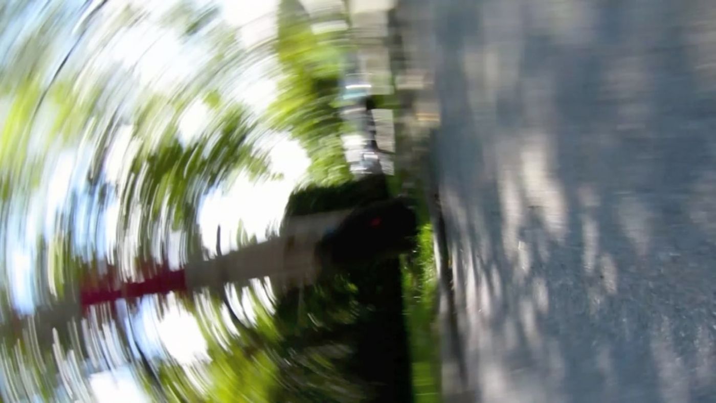 BRONX.THREE. / video projection, camera mounted on the wheel of the car/ 4 min