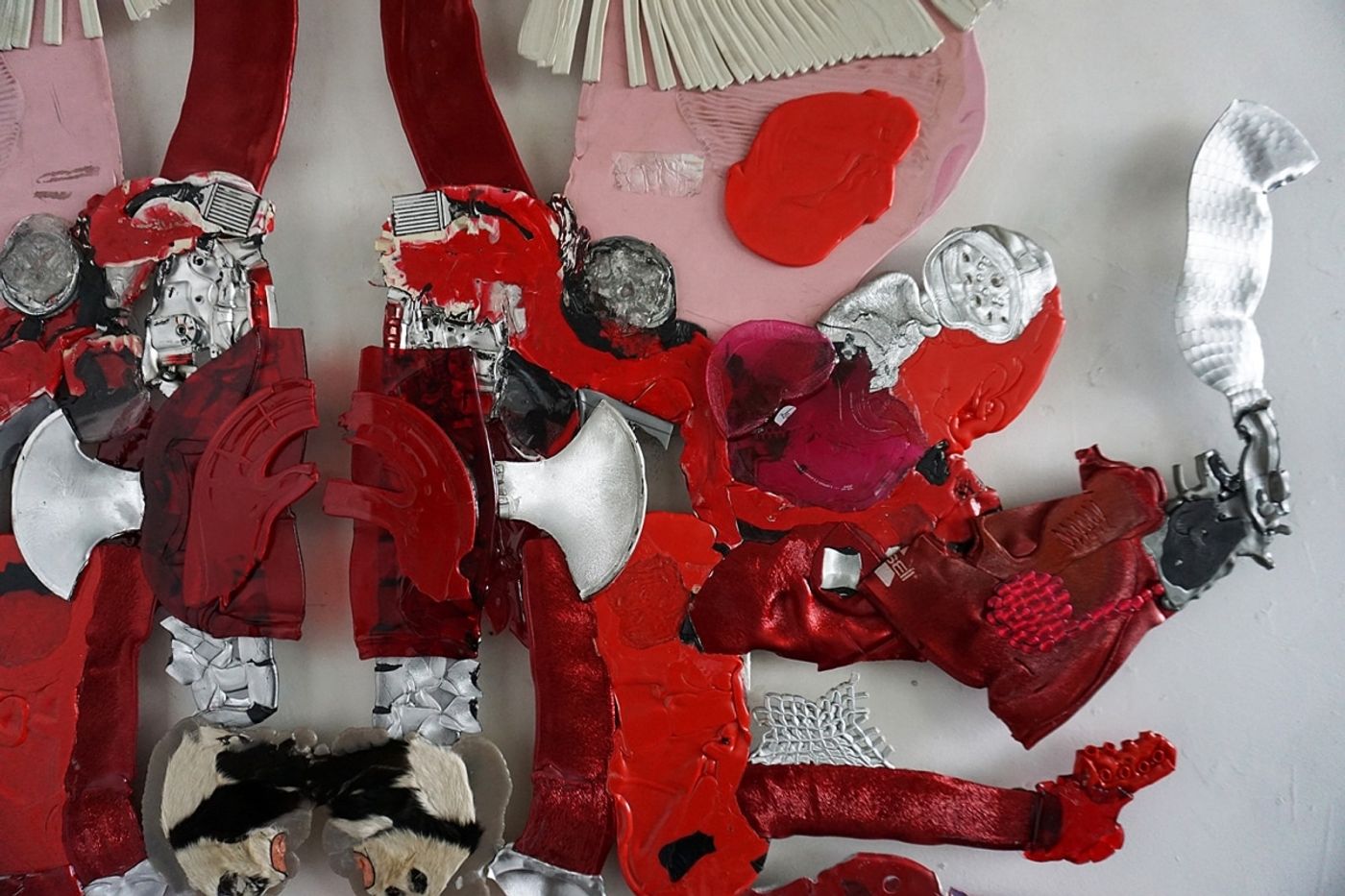 DRUNK &amp; PREGNANT / plastic, metal, wood / Detail / 2018
