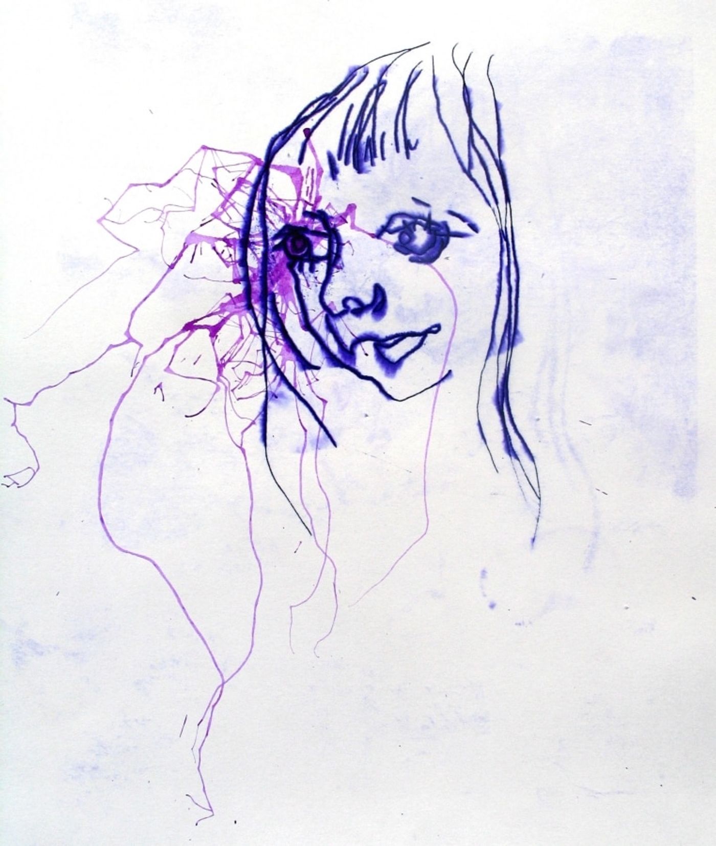 glafira04____mimeograph carbon, alcohol, ink on paper