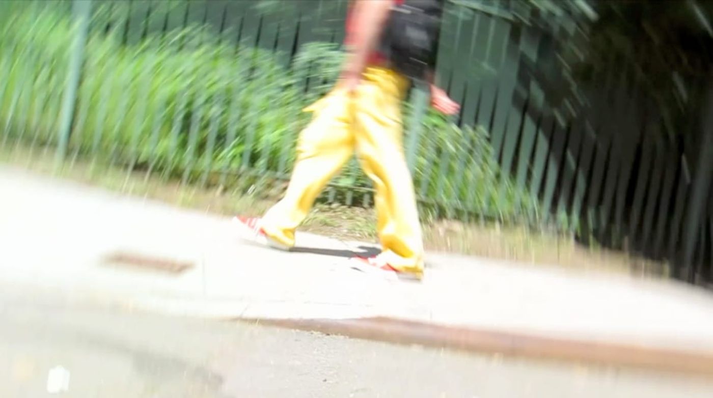 BRONX.THREE. / video projection, camera mounted on the wheel of the car/ 4 min