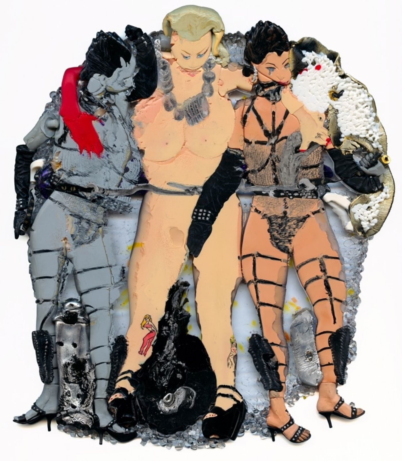 THREE GRACES / HELL &amp; BACK PROJECT_______melted plastic / 2006