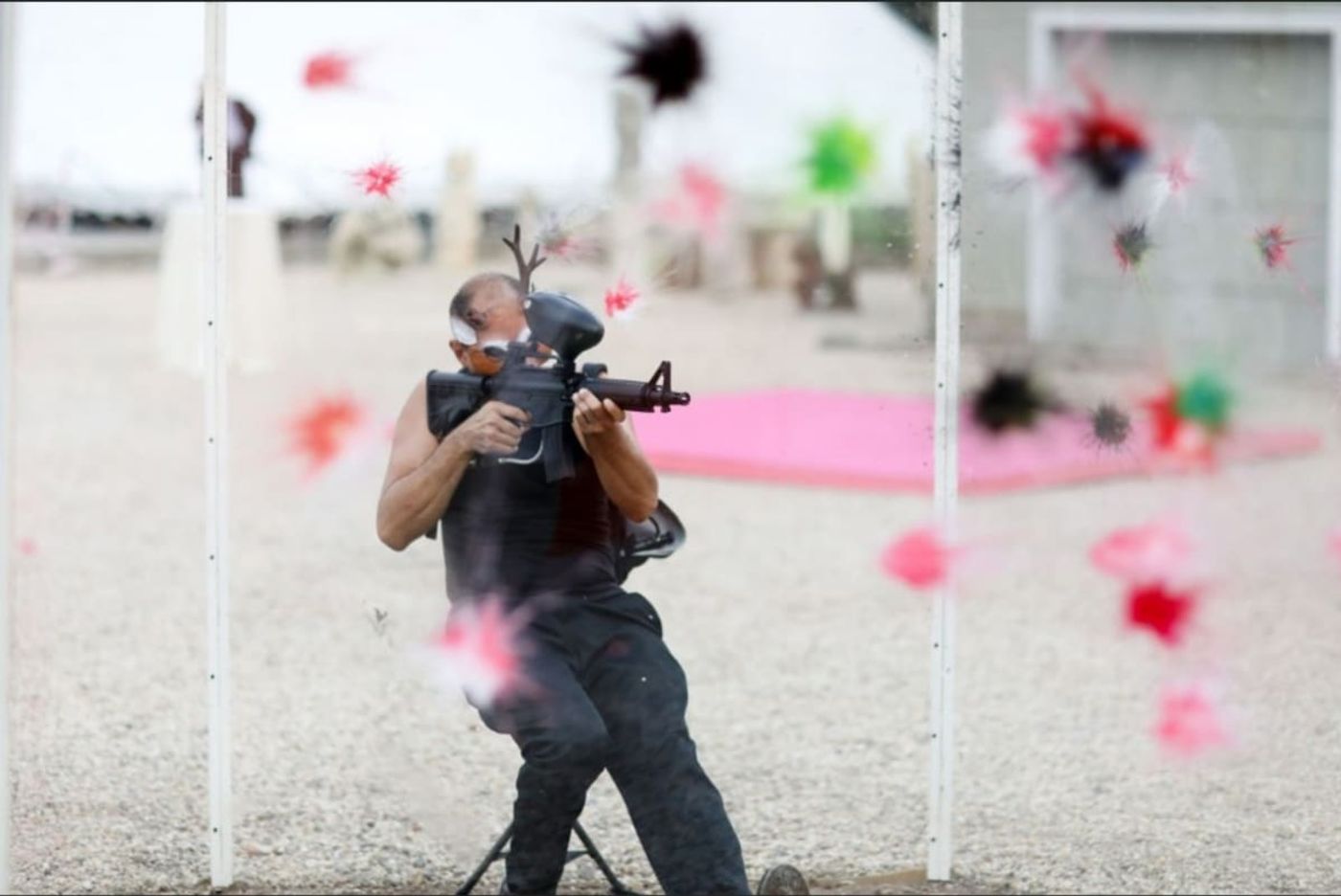 Assaulted Landscape with Splattered Rivers and No Place to Hide | performance