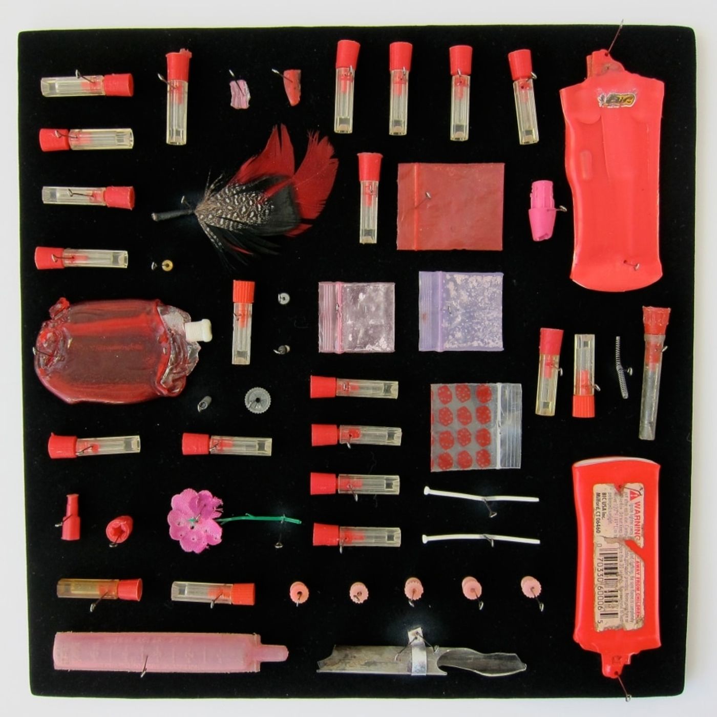 MOTH COLLECTION_______debris from heroin and crack use / various sizes / 2011