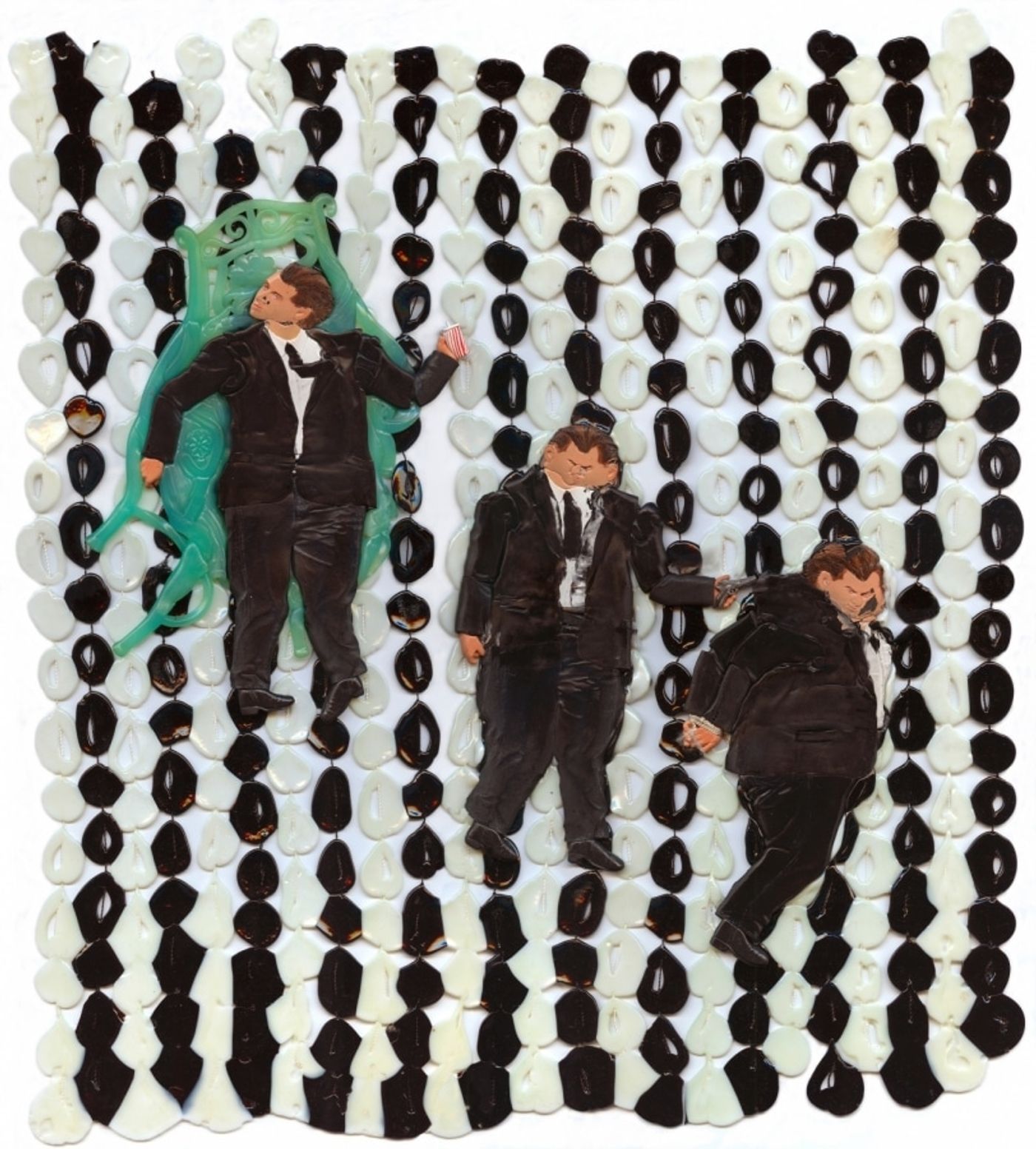 CHAIN OF COMMAND_______heated and pressed mixed plastic / 54X60X1 / 2008