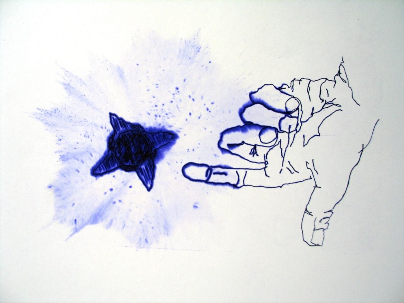 098____mimeograph carbon, alcohol, ink on paper