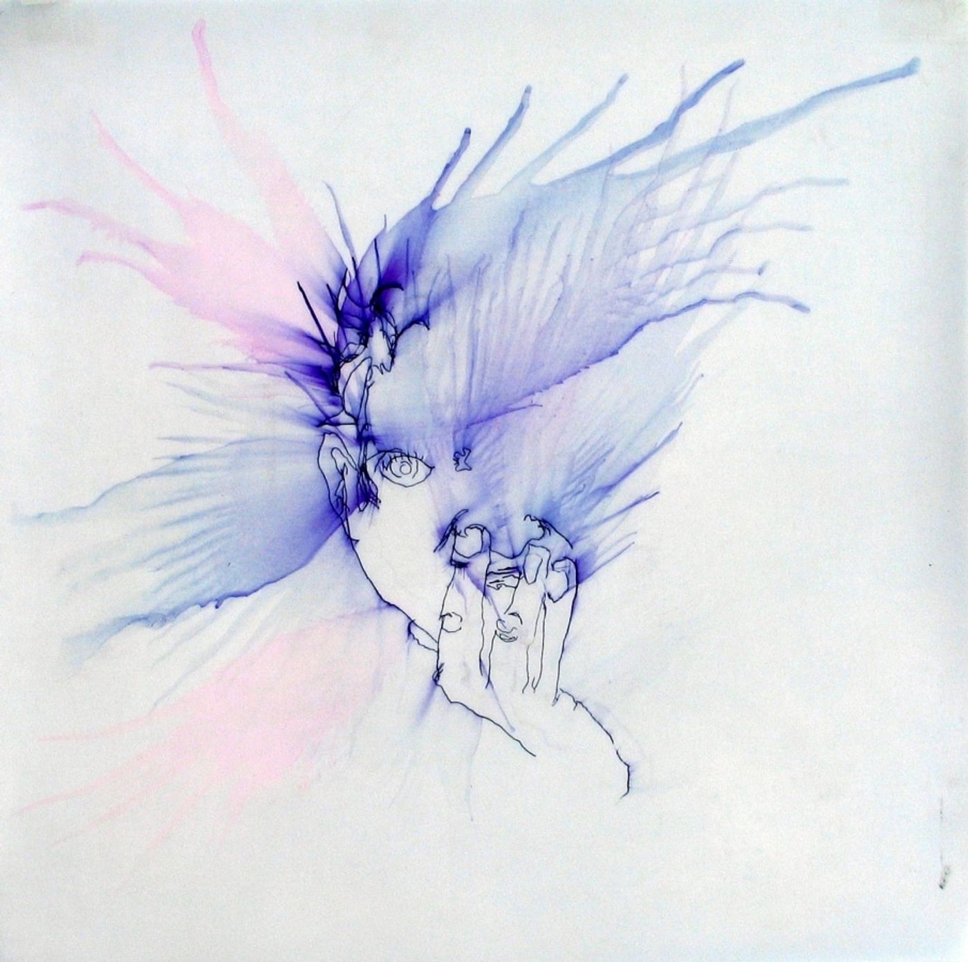 005_____mimeograph carbon, alcohol, ink on paper