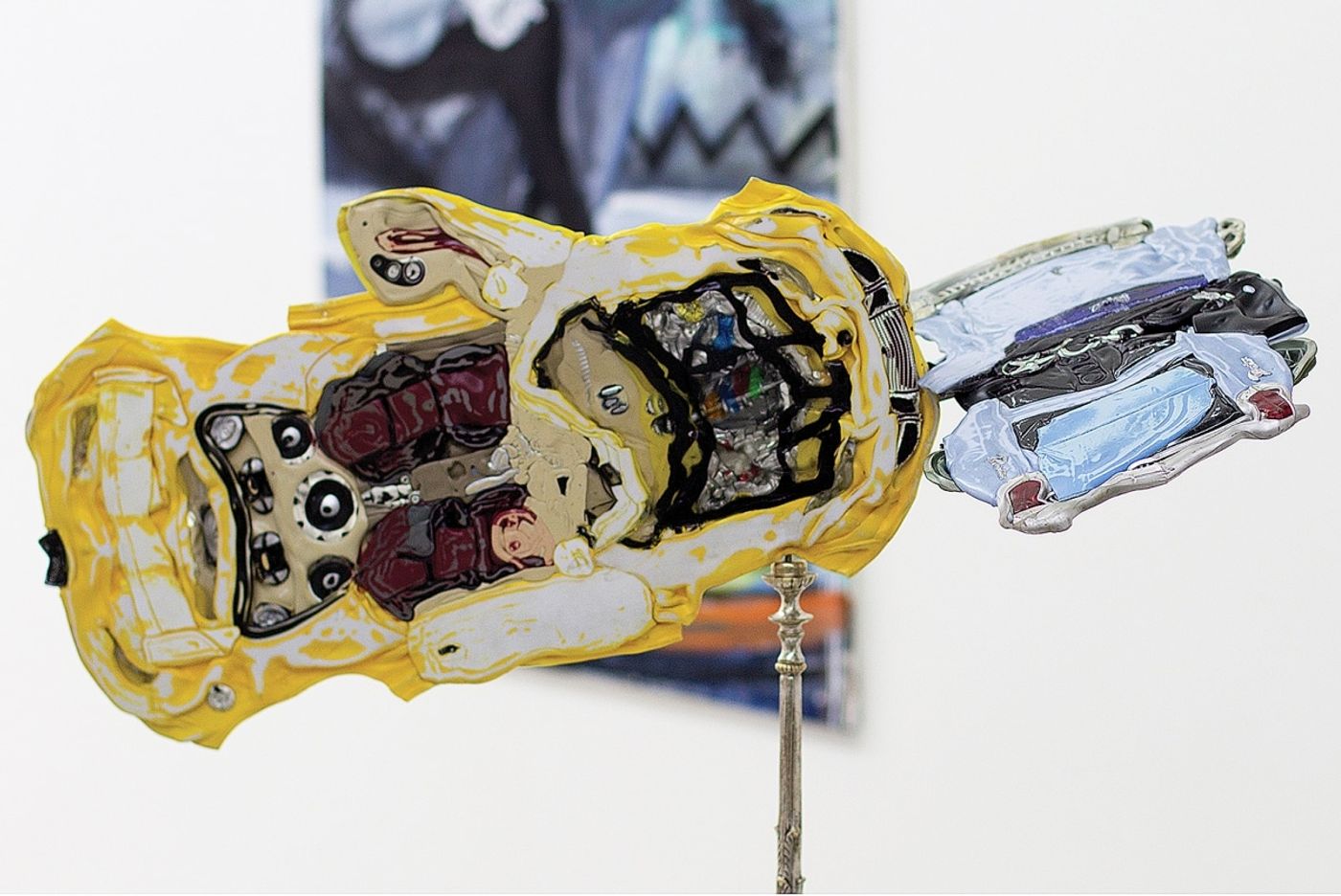 THE CAR ACCIDENT / 67X85X45 cm / mixed media, plastic, metal / 2018 / Detail