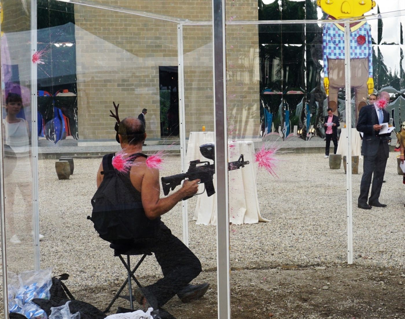 Assaulted Landscape with Splattered Rivers and No Place to Hide | performance