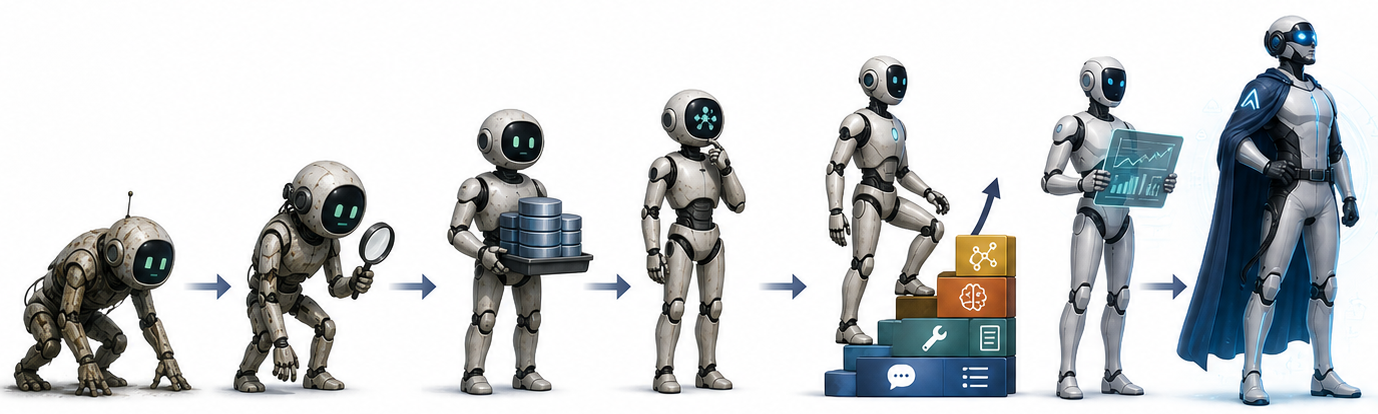Continuously Improving Agents