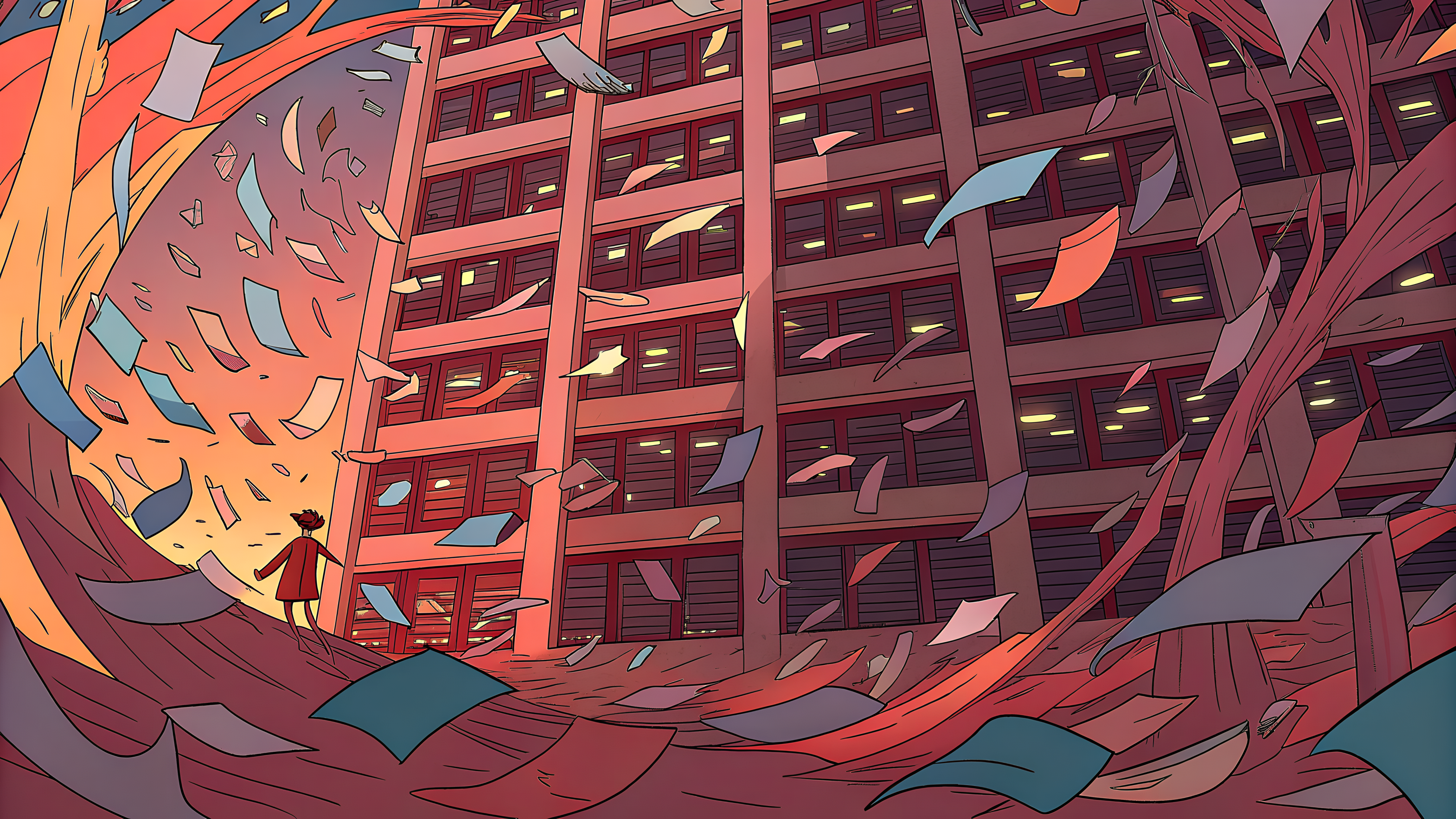 An architect drowning in building code