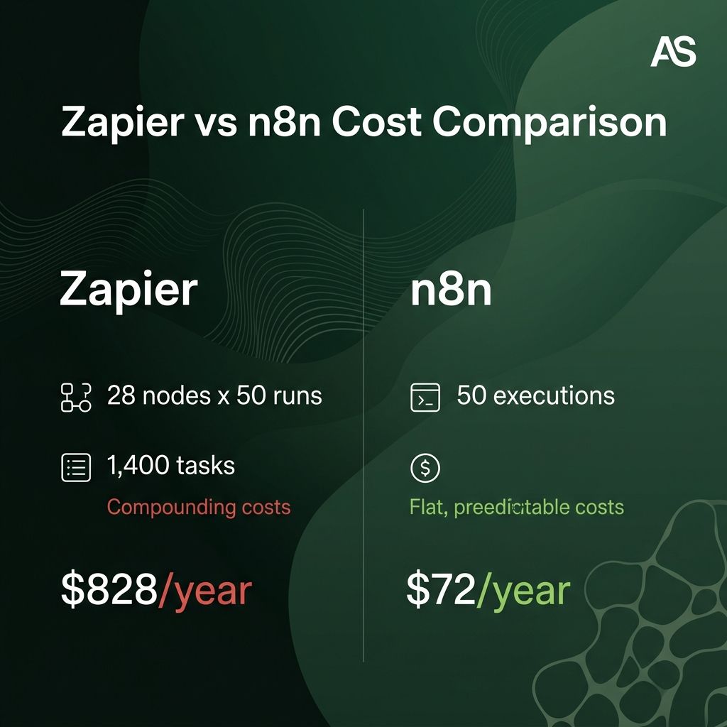 Why I Chose n8n Over Zapier for Production Lead Automation (₹0 vs $828+/Year)