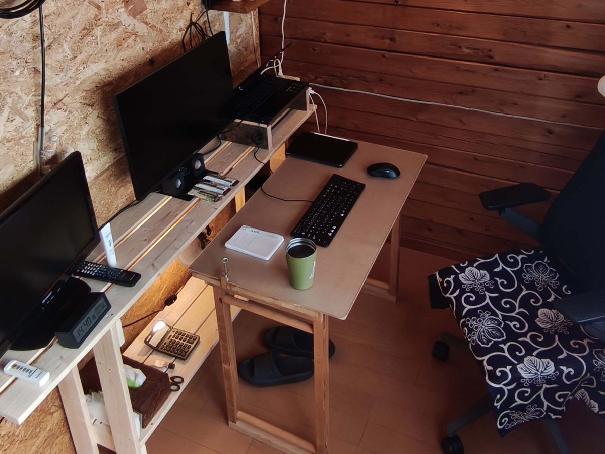 My previous homemade desk