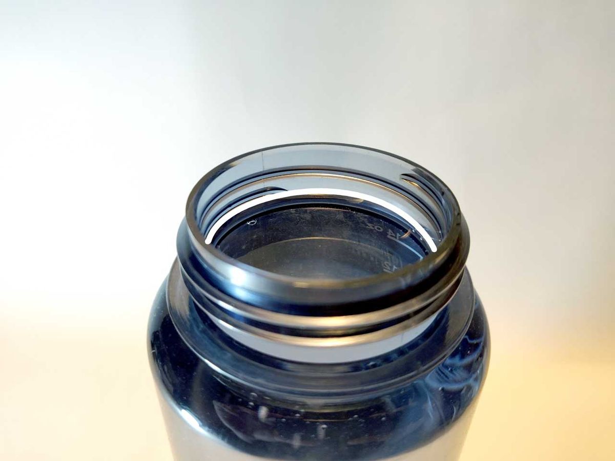 ナルゲン トライタンボトル広口0.5L 500ml入れた時の水面の位置