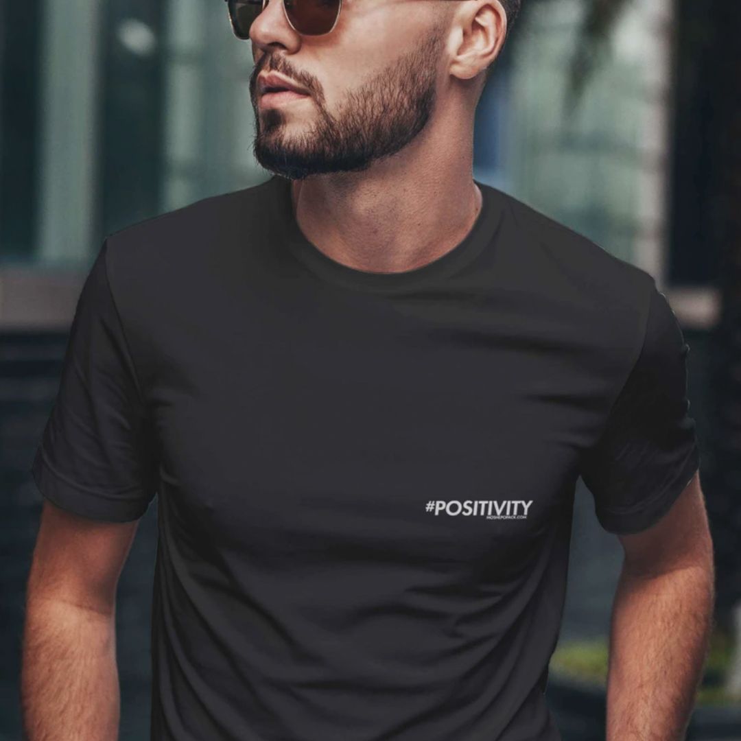 Man in black shirt