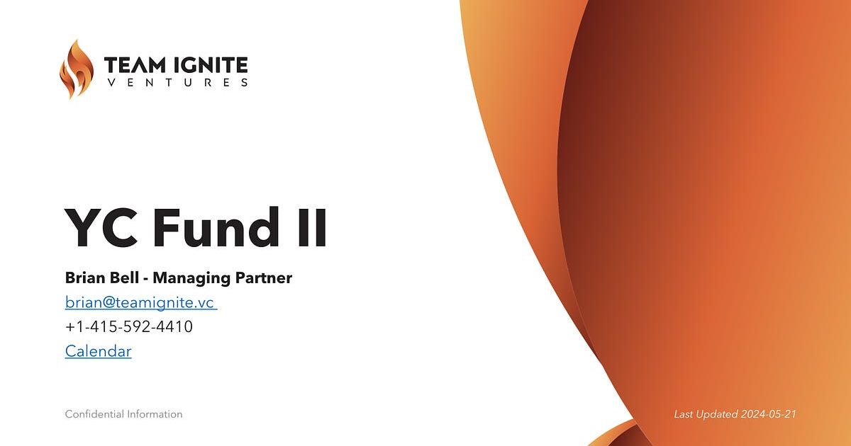 Ignite YC: Scaling Startups with Team Ignite's YC Fund II
