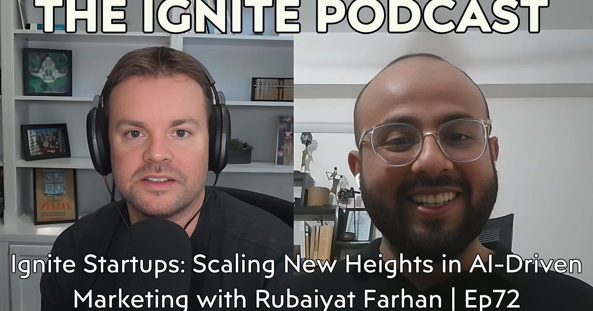 Ignite Startups: Scaling New Heights in AI-Driven Marketing with Rubaiyat Farhan | Ep72