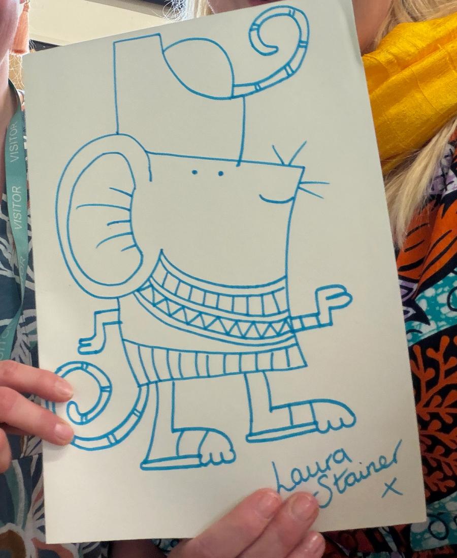 Teacher drawing!