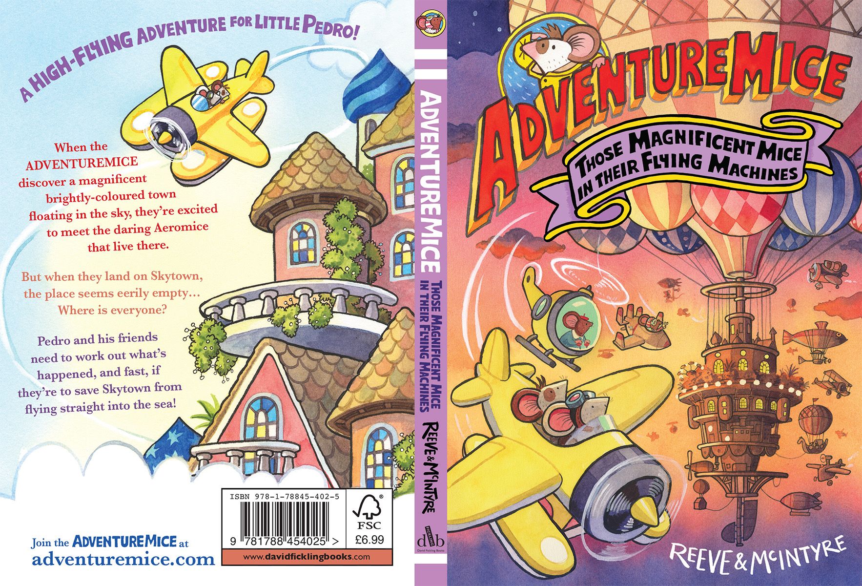 Book covers for Adventuremice: Those Magnificent Mice in their Flying Machines