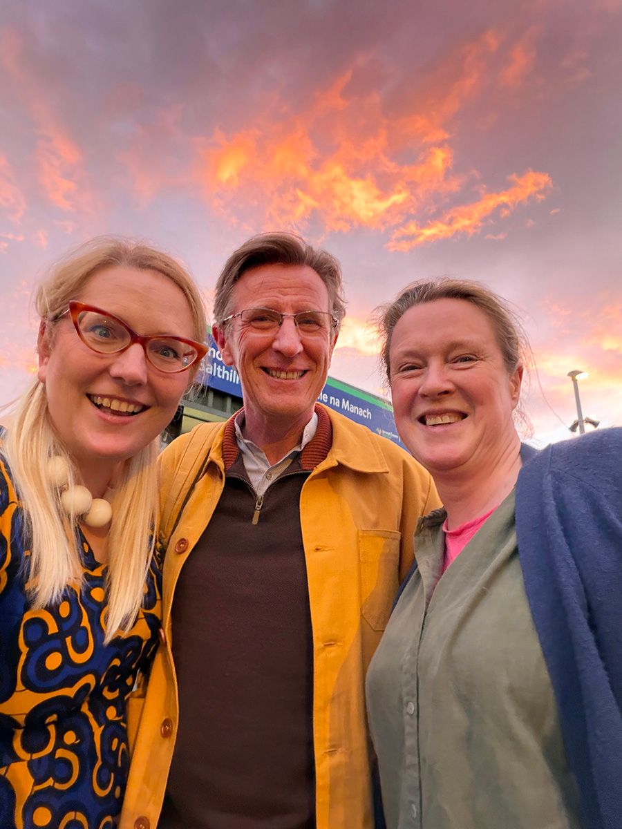 Sarah McIntyre, Philip Reeve, Sarah Webb in Dun Laoghaire