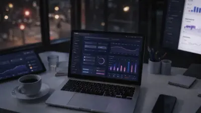 Retail store manager reviewing frontline workforce platform competitor analysis data on a tablet in a modern store.
